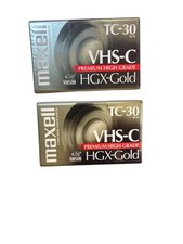 MAXELL TC-30 HGX-GOLD Lot of 2