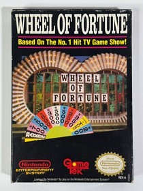 Wheel of Fortune (Nintendo NES, 1988) Tested, with box and manual