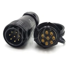 WEIPU SA28 IP67 8Pin Aviation Screw crimping,Waterproof Cable 25A/500V Connector