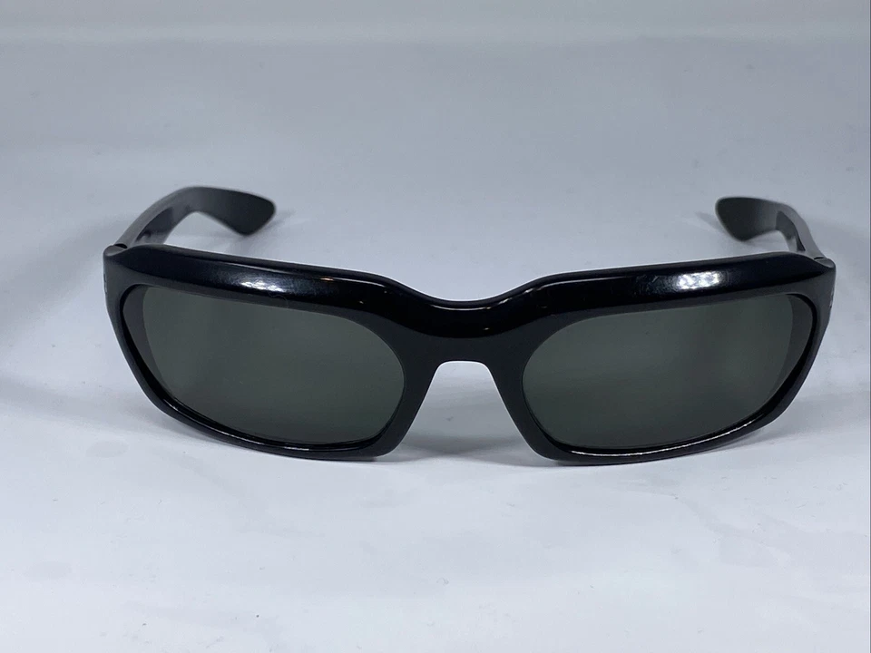 RAY-BAN CHALET B&L USA Black Wrap Vintage Sunglasses FRAME ONLY REMOVE LENSES - Image 2 of 4