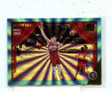 NIKOLA JOKIC 2021-22 Panini Donruss Magicians Holo Teal Laser Parallel #10
