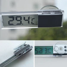 Interior Suction Cups LCD Digital Display Meter Thermometer Car Decoration