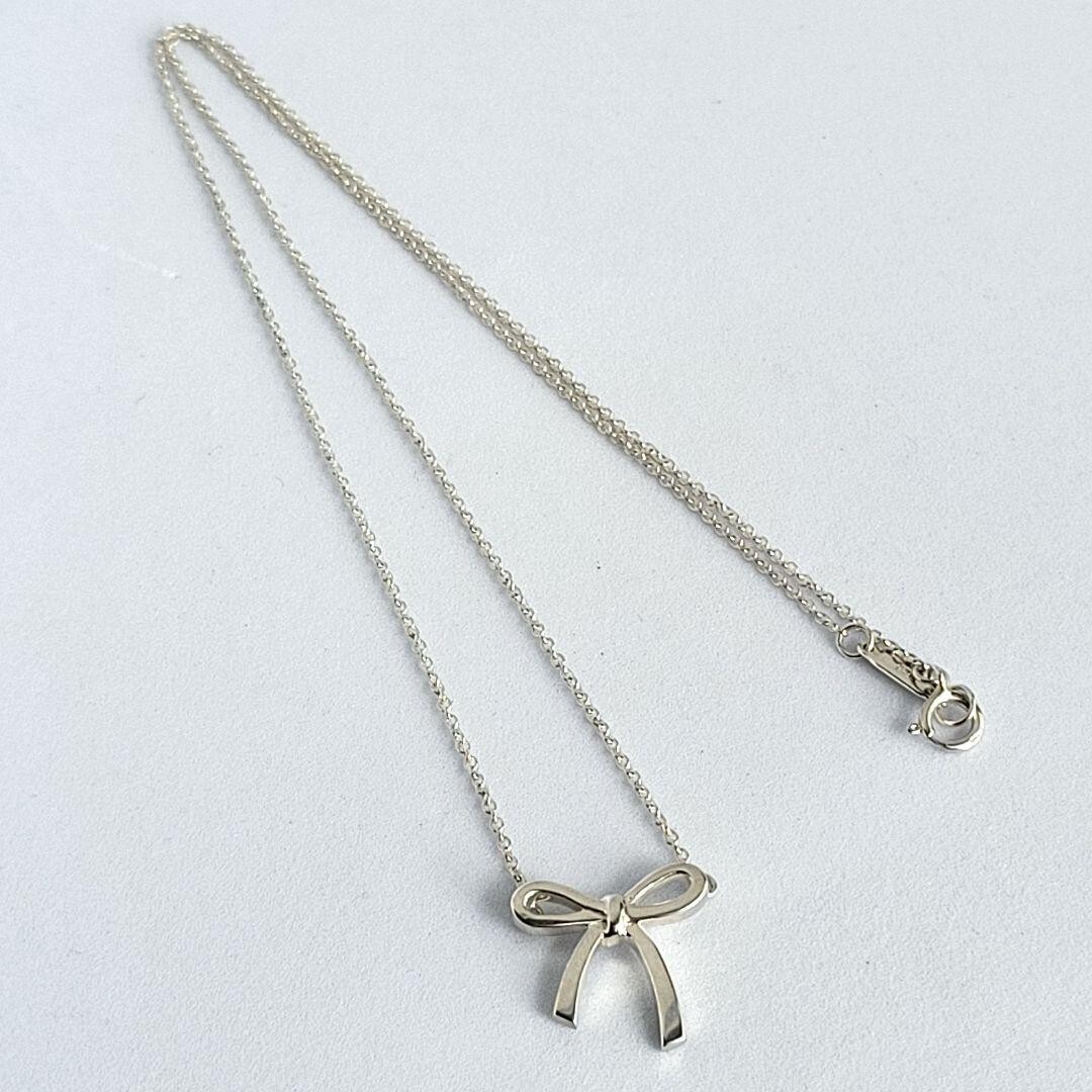 Tiffany & Co.Bow Ribbon Necklace Pendant Silver 925 from