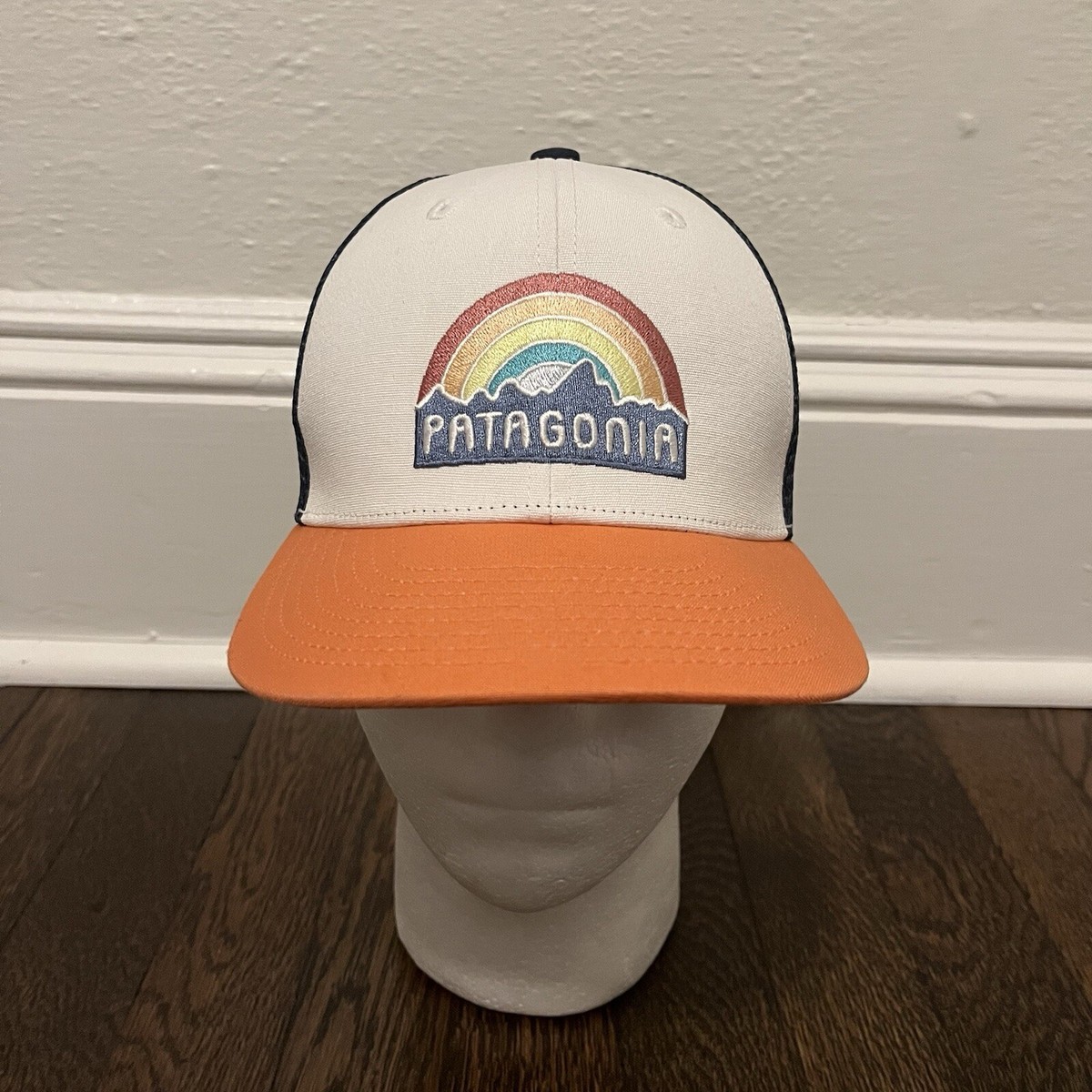 PATAGONIA Snapback Rainbow Trucker Hat Cap Adjustable Womens Pride