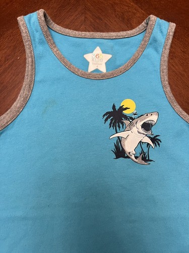 Boys Tank Top Size 4 Shark Garanimals 365 Kids - Picture 2 of 3