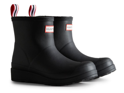 Hunter  Women's 11 Play Short Sherpa Insulated Wellington Boots in Black