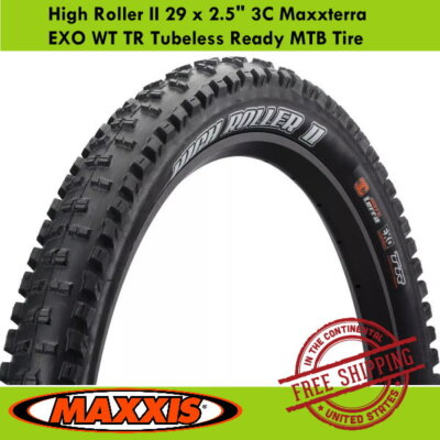 Maxxis High Roller II 29 x 2.5'' 3C Maxxterra EXO WT TR Tubeless Ready MTB Tire