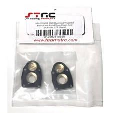 STRC STA232006F Weighted Brass Front Portal Drive Cover Blck for Axial SCX10 III