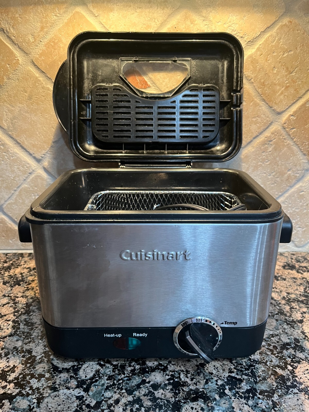 Cuisinart CDF100 Mini Deep Fryer 1.1 Quart Stainless Steel Nonstick
