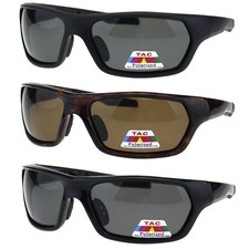 Polarized No Glare Warp Plastic Sport Light Weight Mens Sunglasses