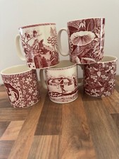 Spode Archive Collection Valencia 3.5" Mug Collection of x5 RARE