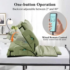 Electric Lifting Bed Backrest 2-80° Adjustable Back Rest Support For Elderly