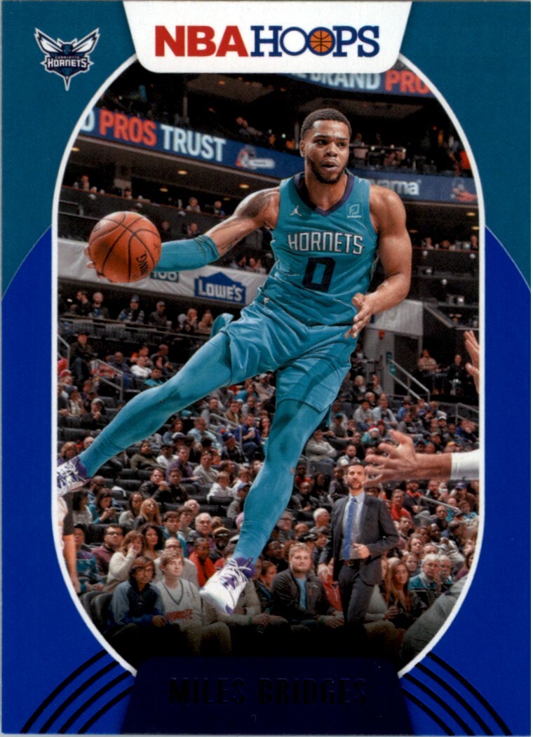 2020-21 Hoops Blue #1 Miles Bridges Charlotte Hornets *+*