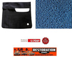 <!--F#f_0-->HOLDEN FX FJ SEDAN BOOT TRUNK MOULDED BLUE LOOP CARPET with spare wheel cut out<!--F/-->