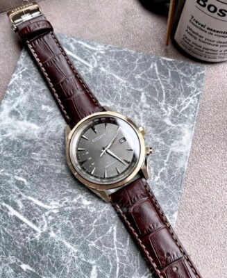 Citizen Eco-Drive CB0273-11H Radio Controlled Brown Leather Rose