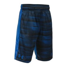 Under Armour Stunt Printed Blue Junior Boys Shorts NEW (Sizes From 5-13 Years)