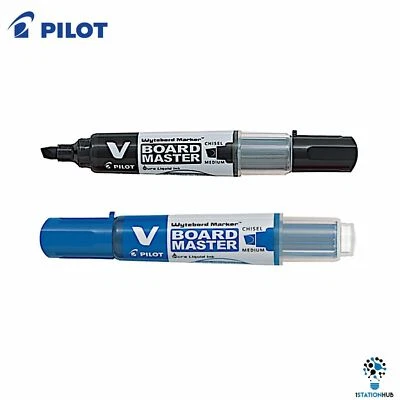 Pilot V Board Master Whiteboard Marker | Chisel Medium | Home Office Stationery - Image 1 of 4