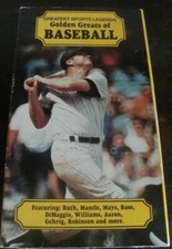 Golden Greats Of Baseball---Greatest Sports Legends--VHS--Ruth, Mantle Etc--1988