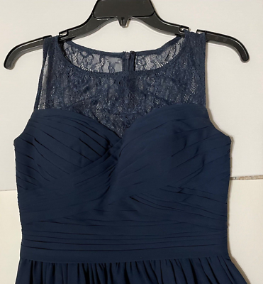 Camille La Vie Dress Navy Blue Sz 2 Homecoming Prom with Lace Top | eBay