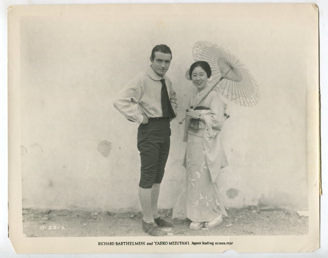 Richard Barthelmass & Yaeko Mizutani 1926 On Set Candid Original Photo J6913