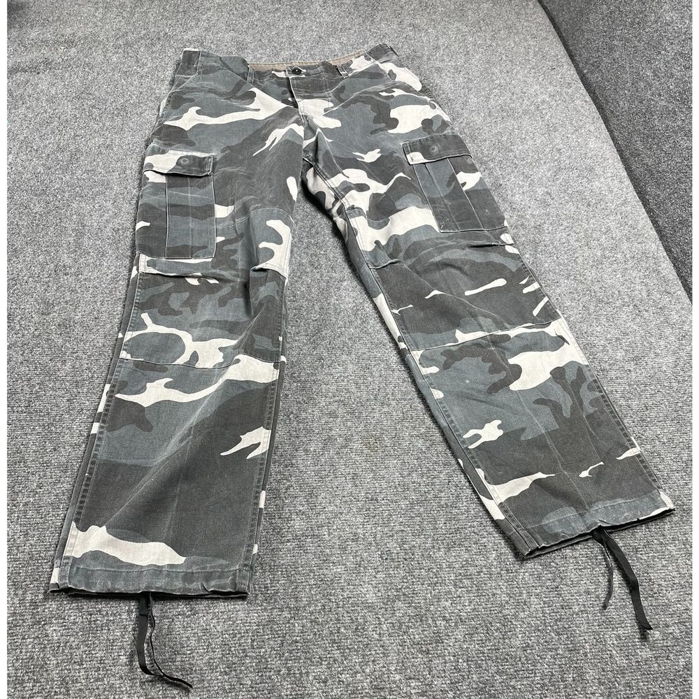 US Army Men's Camo Cargo Pants Straight Leg Medium Regular  