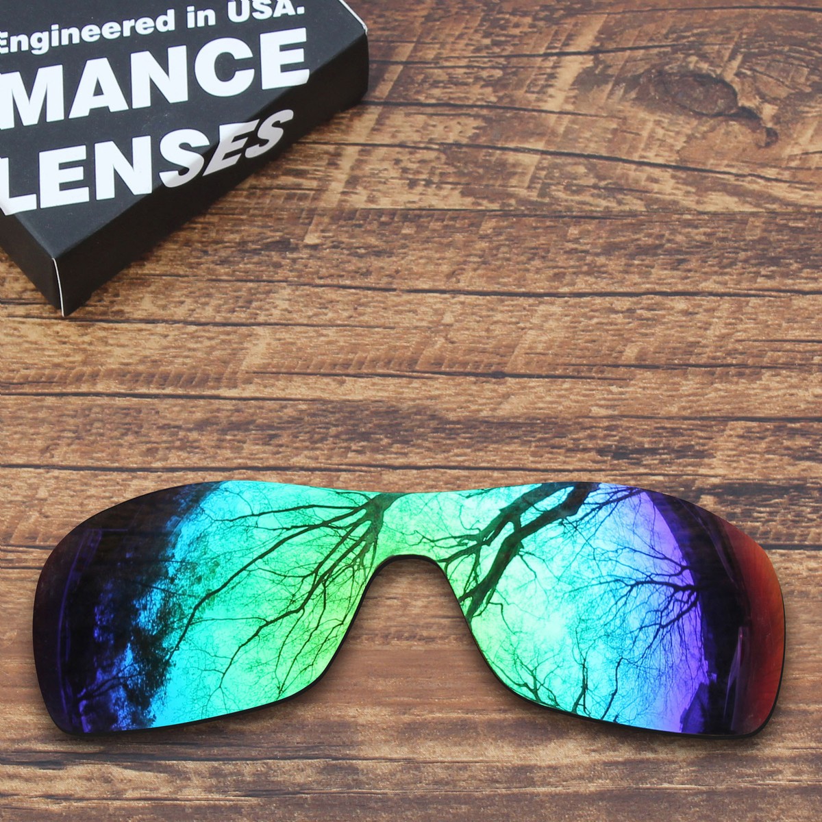 KEYTO Polarized Replacement Lenses for-Oakley Antix Frame Green