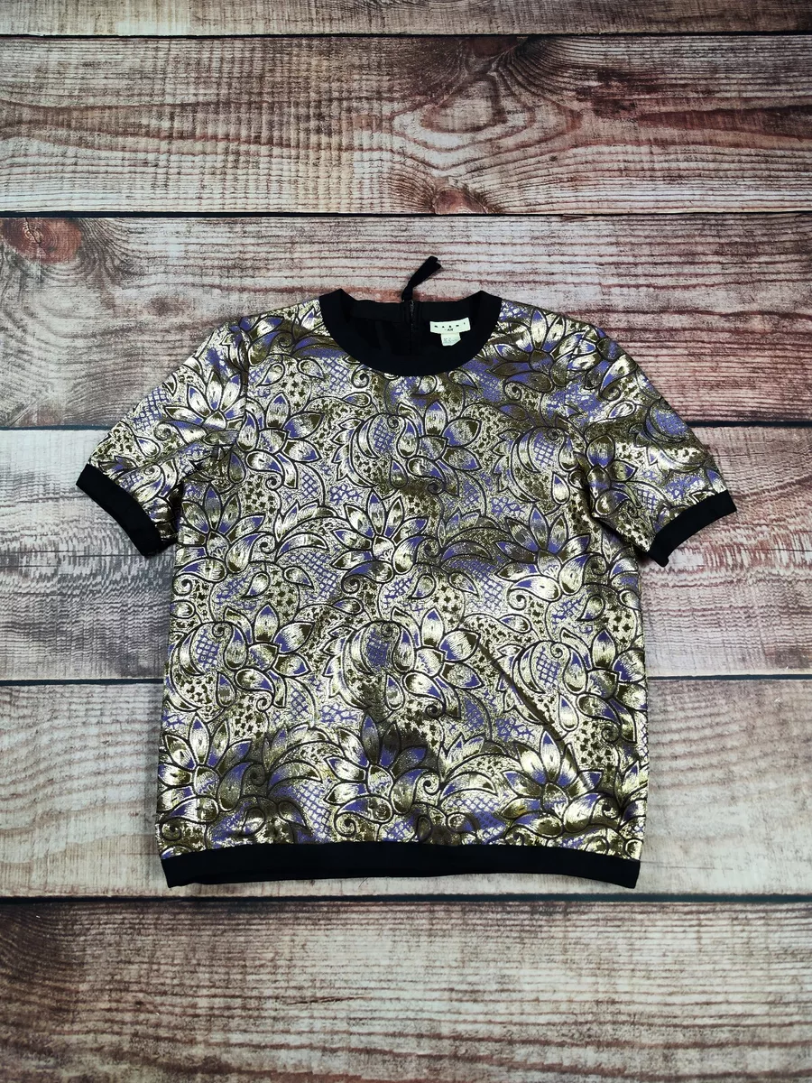 Ladies - Gray Printed T-Shirt - Size: L - H&M