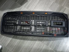 For 2009-2014 Ford F150 F-150 Front Bumper Grille Hood Grill Raptor Style Black