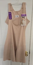 New Naomi & Nicole Comfortable Firm Beige Torsette Thigh Slimmer Size 3XL NWT
