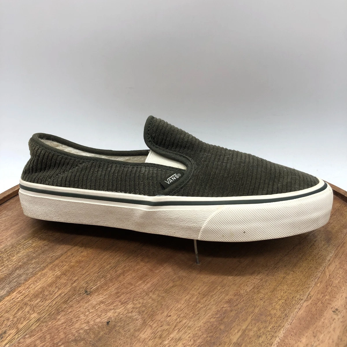 Vans Slip-On SF Corduroy Forest Night Green Size US 8.5 Mens Rare | eBay