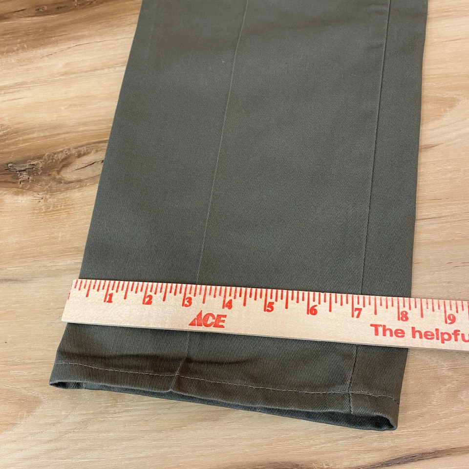 Pantalones chinos plisados vintage para mujer 12 oliva años 90 cintura alta reflejos norteños Foto 2 de 4