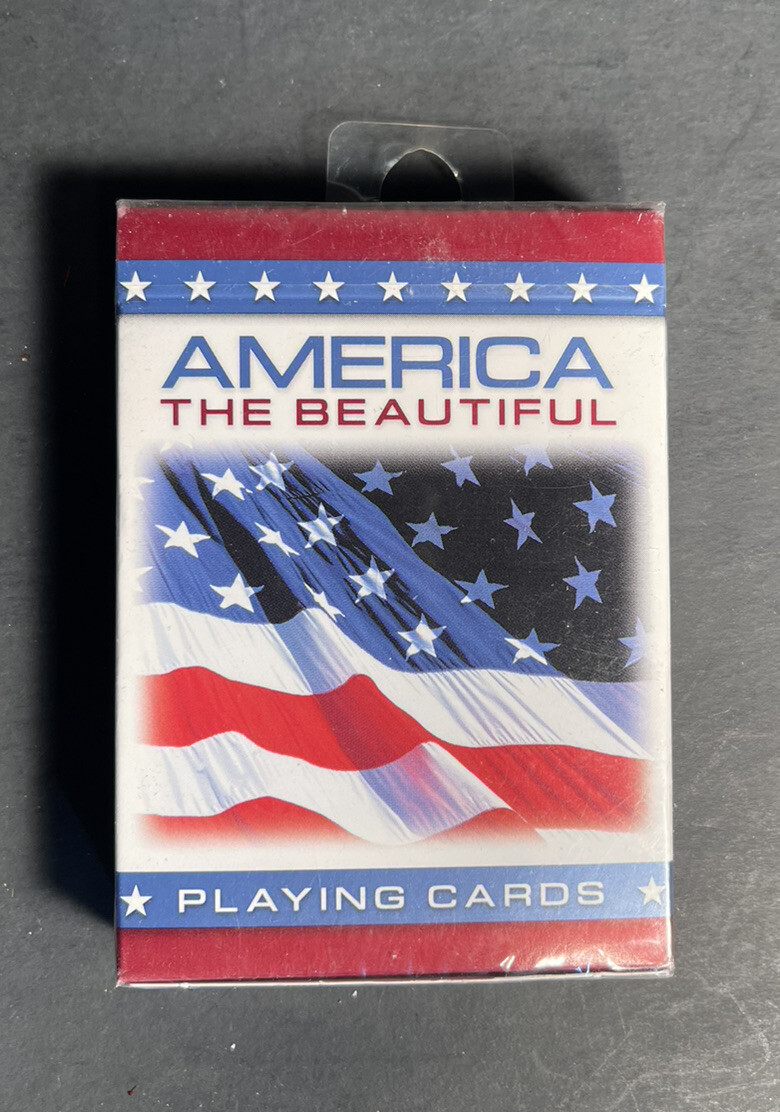 America The Beautiful Playing Cards Flag USA Bicycle - New, Sealed