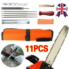 11PCS Chainsaw Sharpening File For Stihl Filing Kit Chain Sharpen Saw Files Tool