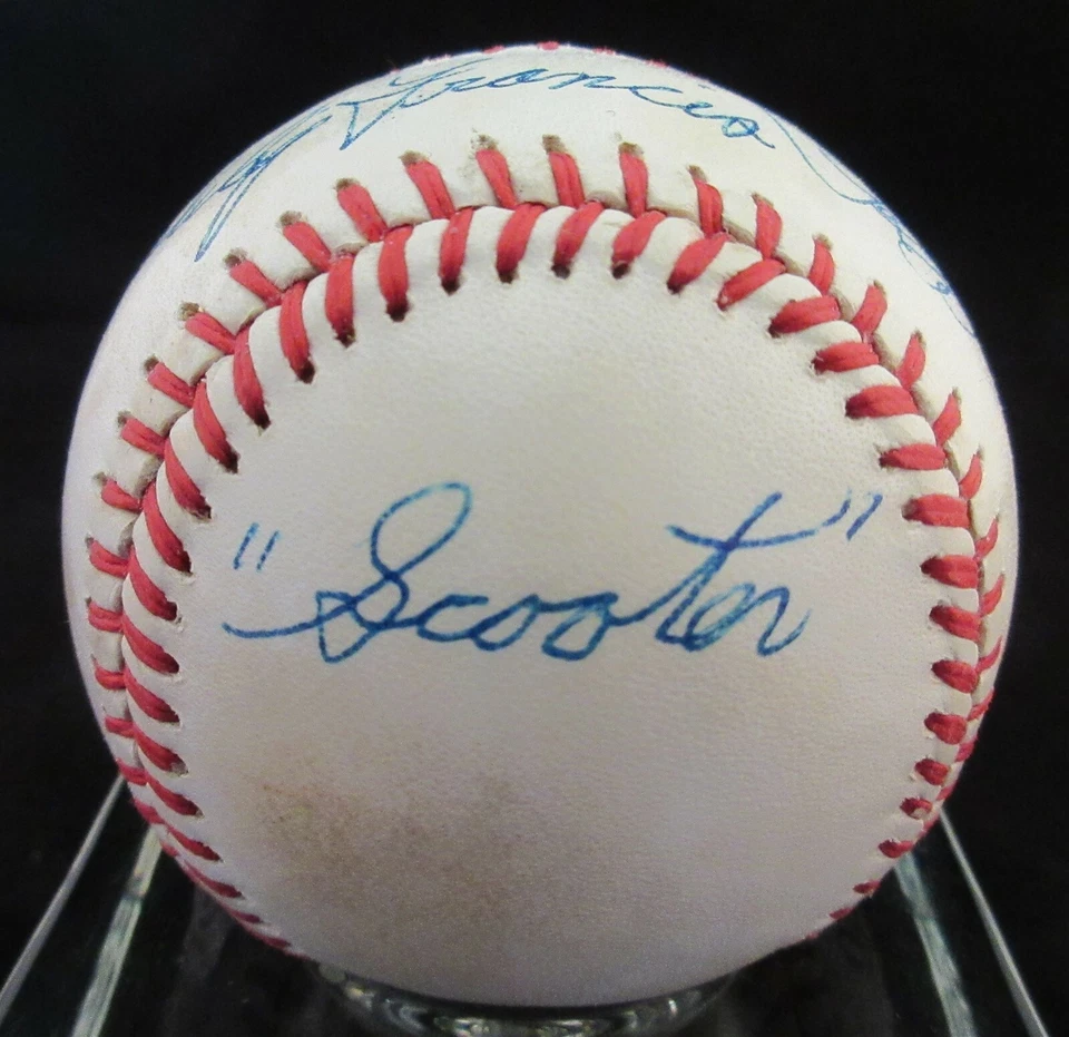 Phil Philip Francis Rizzuto Scooter Signed AL Baseball - Beckett BAS - Image 3 of 4