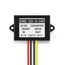 NEW Voltage Booster Power DC Converter Regulator 12/24V Step up to 24V 1A 24W