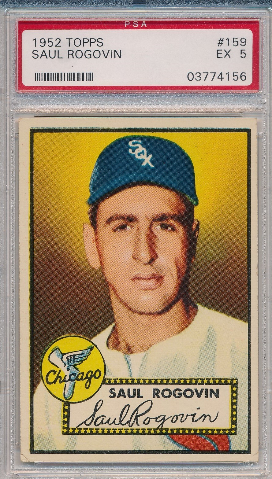 1952 TOPPS #159 SAUL ROGOVIN - PSA 5 EX (SVSC)