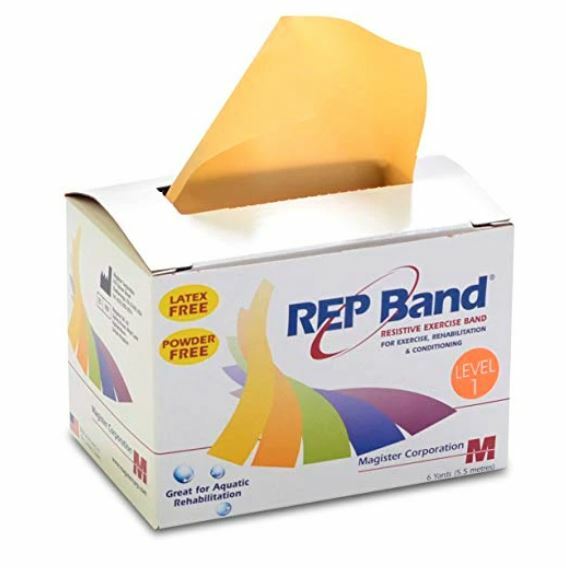 Rep Band, Magister Resistive Exercise Band, PEACH LEVEL 1 (6