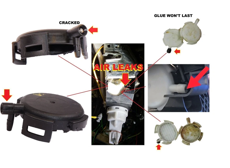 Kit de reparación de tapa de aire actuador cerradura puerta mercedes w215 cl500 cl600 lf Foto 3 de 4