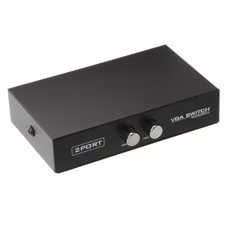 2-Port SVGA/VGA Monitor Sharing Switch Box Video Selector 2 In 1 Out For LCD PC - Image 4 of 4