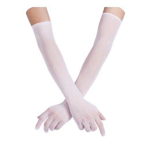 Guantes pantimedias transparentes para mujer guantes largos de dedo completo accesorio de fiesta - Imagen 58 de 58