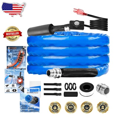 Energy-Saving 25FT RV Heated Water Hose - Safe for Drinking, -20°F Protection