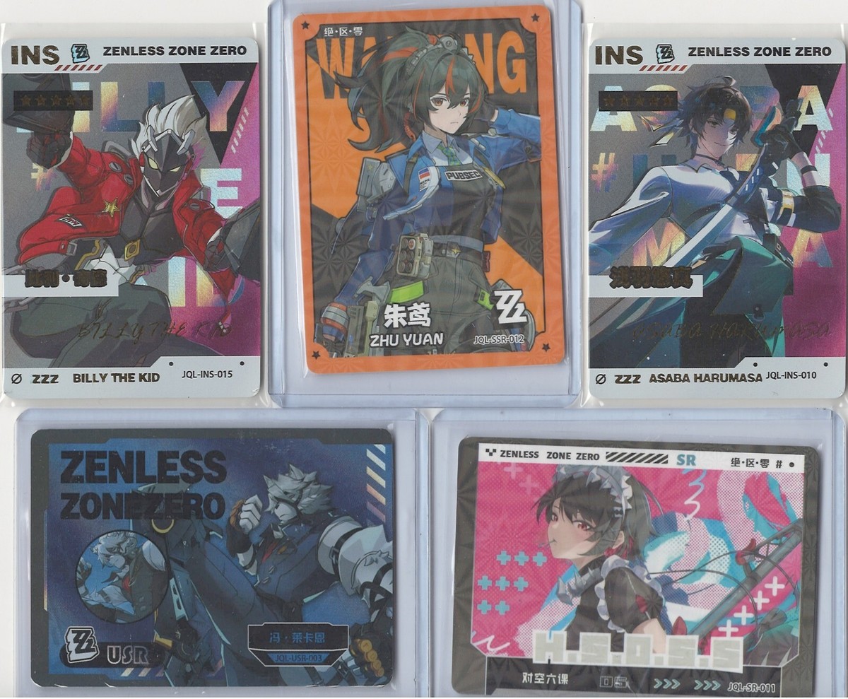 Zenless Zone Zero Trading Card Game Anime 4 Pack Booster Lot Set