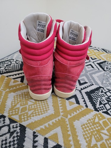 Womens Adidas Neo Hidden Wedge Heel Platform Trainers Size 5 EU 38 Vintage - Picture 8 of 10