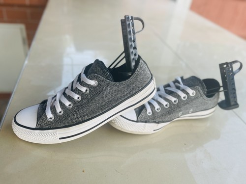 Converse Chuck Taylor Women Sneakers Size 7 Washed Chambray Dark Gray - Picture 3 of 6