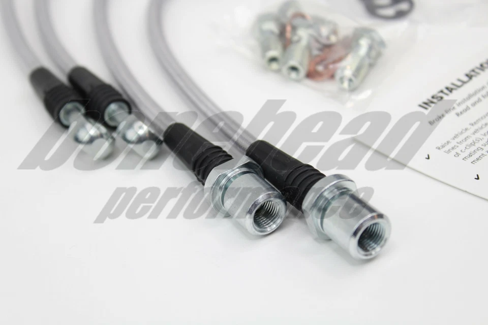 Líneas de freno trenzadas de acero inoxidable Techna-Fit para Subaru BRZ y Scion FR-S Foto 4 de 4