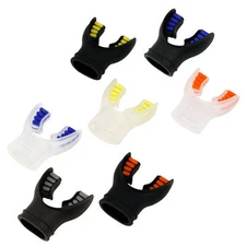 Silicone Color Tab Mouthpiece for Scuba Dive Regulator Octopus Snorkel