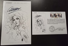 The Boys: Dear Becky (2020) #1 Variante de boceto FIRMADO Garth Ennis Notariado WOS