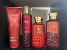 Bath & Body Works Forever Red 4 Pc Shower Gel, Lotion, Mist, Cream 2021 & 2022