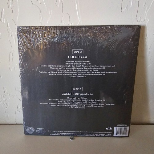 Halsey Colors Coke Bottle Clear 7" Vinyl LP Exclusive Limited Edition Sealed - Picture 2 of 3