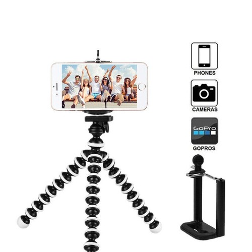 Octopus Flexible Tripod Mount Stand for Phone Mobile Smartphone Digital Camera c - 第 1/14 張圖片